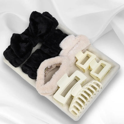 58-Piece Hair Accessories Set Butterfly End Hair Ties Shark Clip Flower Hair Grips Hair Bands Hair Accessories for Women Girls