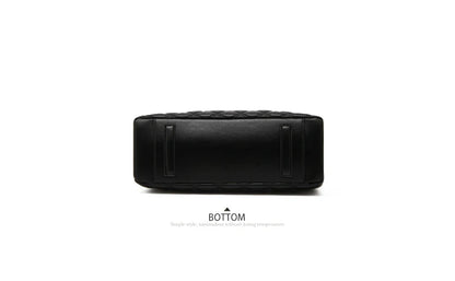 FOXER Women Fashion Quilted Shoulder Bag Female Classic Underarm Bag Vintage Lady Simple Tote Bags Chrismas Gift