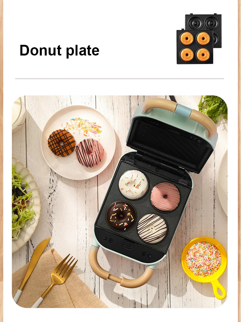 650W Electric Sandwich Maker Waffle Machine Toaster Baker Takoyaki Pancake Donuts Sandwichera Breakfast Machine 220V.