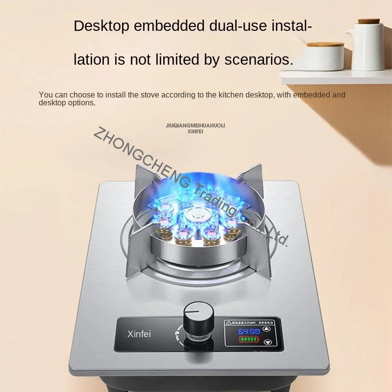 7kw Gas Cooktop Single Stove Household Liquefaction Gas Stove Single Coal Desktop Embedded Single Gas Stove 4.5 KW/5.2kw/