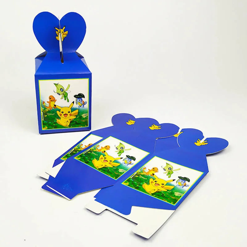 Pokemon Geburtstag Party Dekoration Pikachu Blitz Neue Ballon Set Kid Event Liefert Einweg Geschirr Banner Maske Hintergrund.