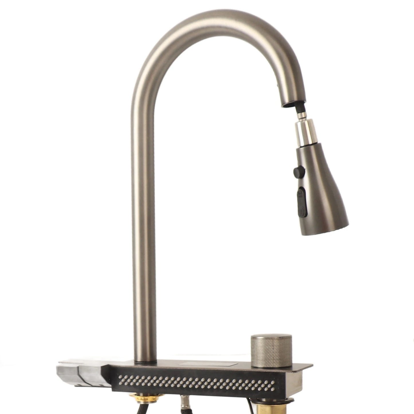 Küchenspüle unter der Theke, 68 x 45 cm, verdickter Edelstahl, Digitalanzeige, Küchenspüle, Unterbauwaschbecken