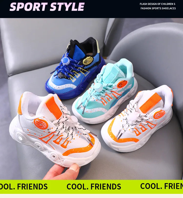 Hot Sales Lovely Fashion Kids Sneakers Cute Classic LED Lighted Baby Girls Boys Sneakers Glowing Children Shoes Toddlers.