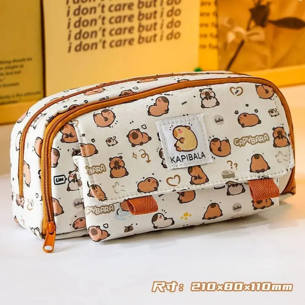 Großes rundes Stiftetui, Federmäppchen, Schreibwaren-Aufbewahrungsbox, Organizer, Studentengeschenke, Aufbewahrungstasche für Schulbedarf.