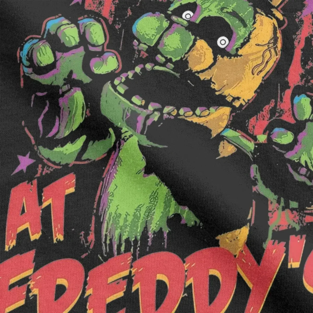 Five Nights Men's T Shirt At Freddys Vintage Tees Short Sleeve Round Collar T-Shirt Pure Cotton Plus Size Clothing.