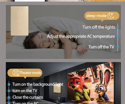 Tuya WiFi Touch Wand Smart Switch 1/2/3 Gang Licht Schalter Ohne Neutral Linie Smart Leben APP Steuerung unterstützung Alexa Google Hause.