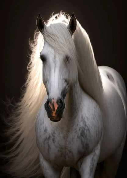 Black and White Wild Horses Canvas Paintings on The Wall Art Posters Prints Wall Picture Modern Animals Art Room Home Decor