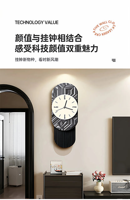 2026 Retro-Kunst-Wanduhr für Wohnzimmer, Zuhause, 2025, neue leichte Luxus-High-End-Uhr, geräuschlose Wanduhr