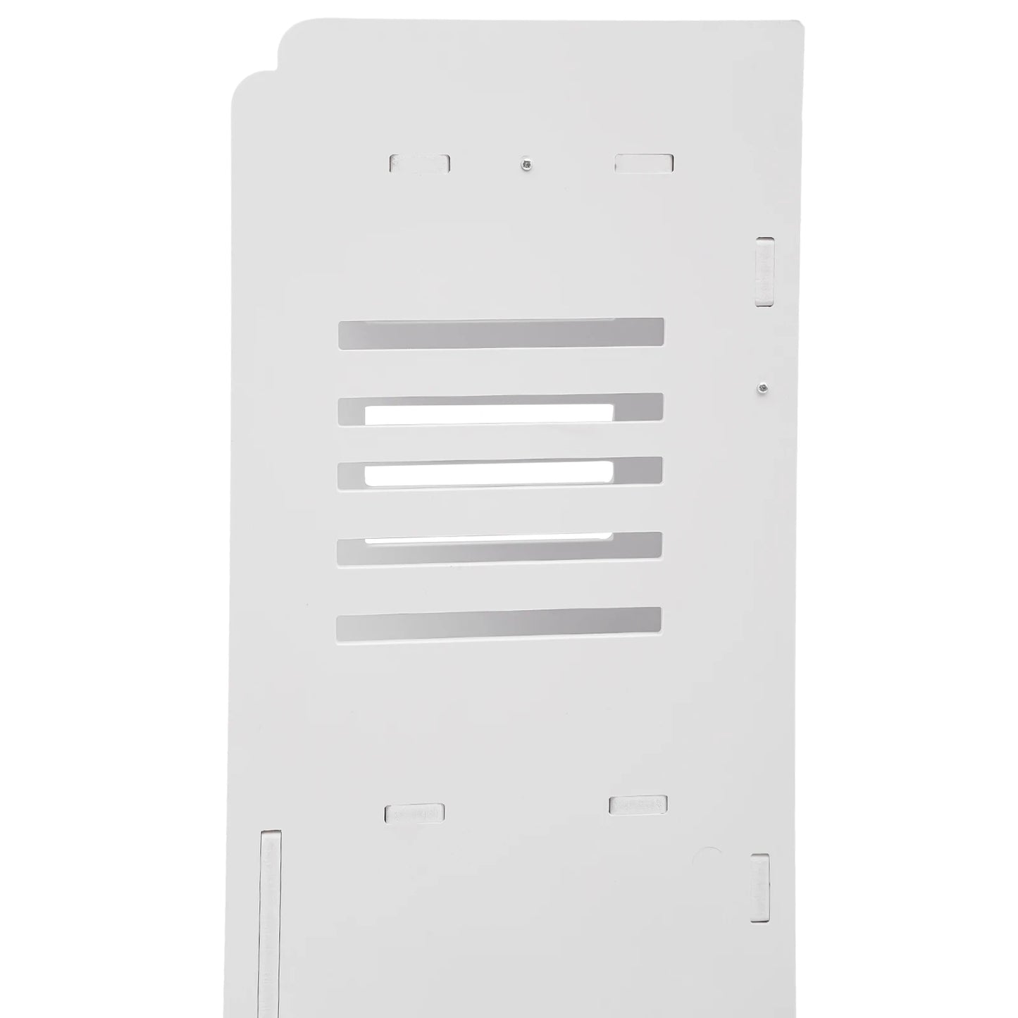 4-stufiger rechteckiger Badezimmerschrank, weißes freistehendes Lagerregal, Mehrzweck-Aufbewahrungsschrank, Badezimmerschrank, 24 x 24 x 80 cm