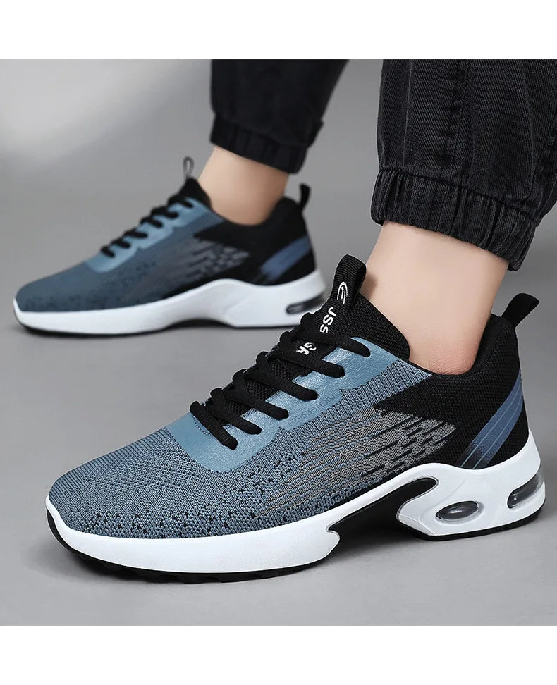 Plus Size 39-45 Shoes for Men Spirng Autumn Fashion Soft Sole Sports Casual Style Running Shoes Lace Up Comfortable Sneakers.