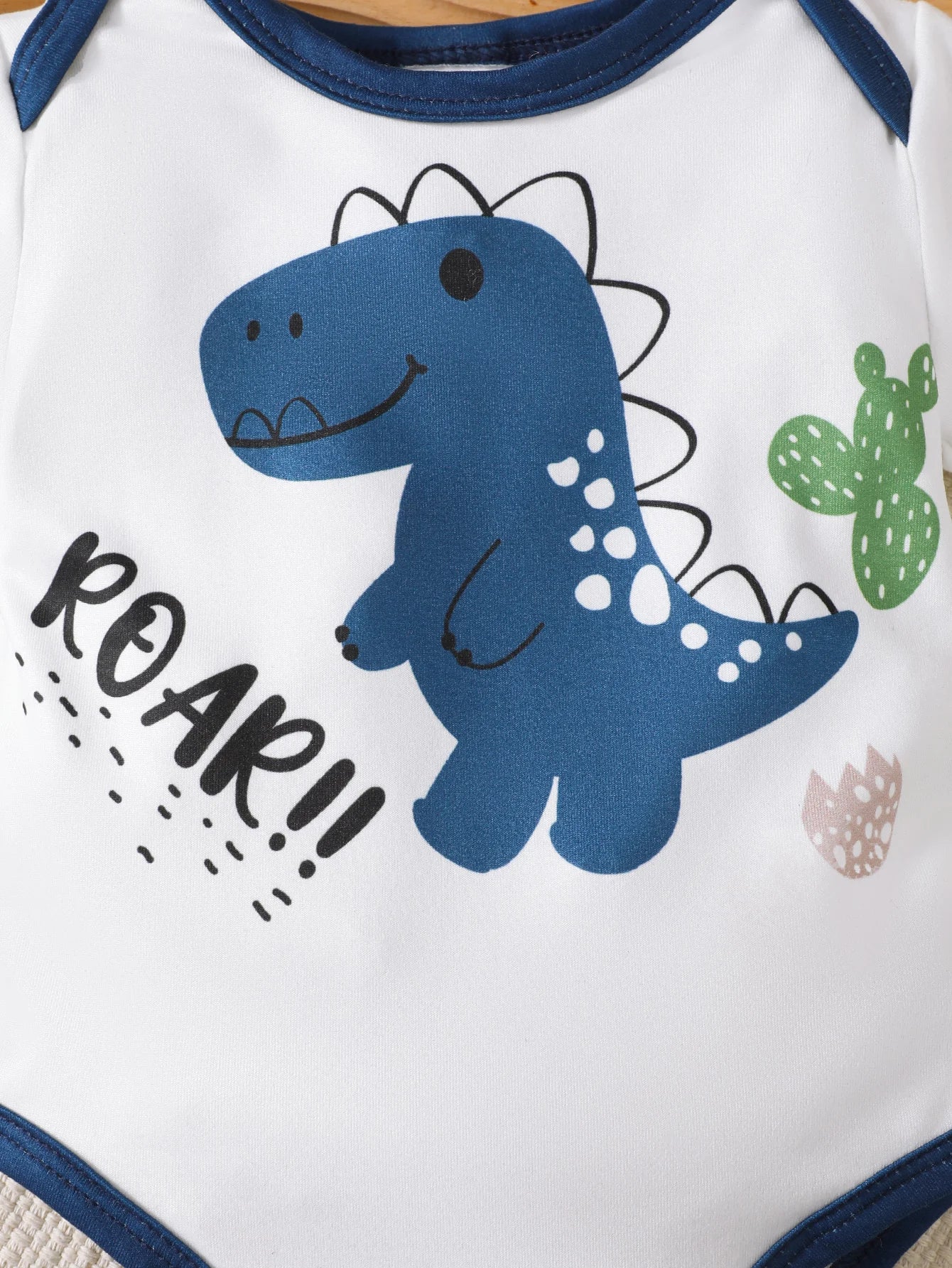 Sommer-Set für 0–18 Monate alte Babys, Dinosaurier-Aufdruck, kurzärmelig und Shorts, Set für Neugeborene, Jungen, lässiger Stil.