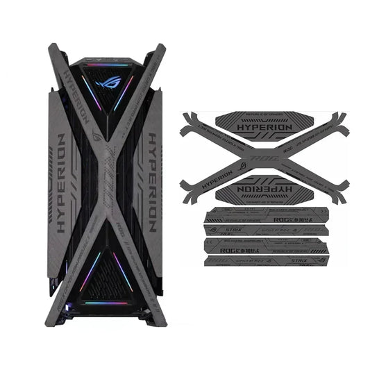 7pcs DIY Case Stickers for ROG HYPERION GR701 Colorful Decorative Suede Cover 2024.