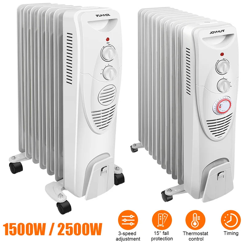 Electric Warmer Electric Radiator Oil Filled Radiator Heater Space Heater with wheels EU Plug Electric Heater.