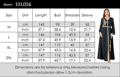 Eid Mubarak Abaya für muslimische Frauen Stickerei Langes Maxikleid Türkei Party Kaftan Arabische Robe Dubai Saudi Islamischer Kaftan Jalabiya.