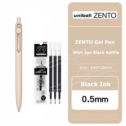 Uniball ZENTO Standard 0,38/0,5 mm Gelschreiber, wasserbasierte, glatte Schreibroller, passend für verschiedene Anlässe, Schreibwaren