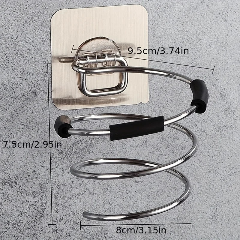 Bad Haar Trockner Halter Kostenloser Stanzen Haarpflege Werkzeuge Halter Klebstoff Wand Halterung Barber Salon Werkzeuge