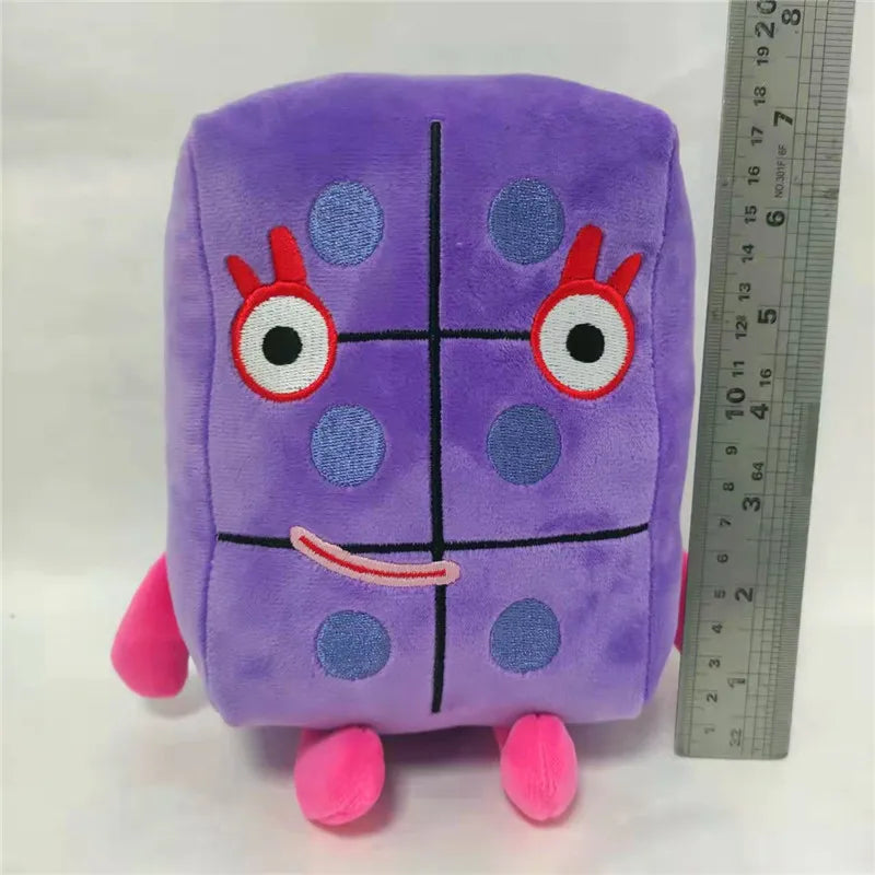 10pcs Cartoon number Plush Doll Toy Educational Stuffed Movie TV number Toys Kids Gift early childhood education doll.