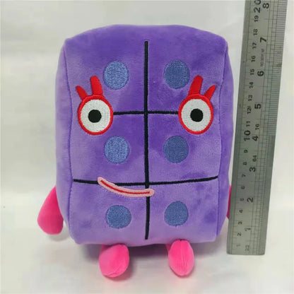 10pcs Cartoon number Plush Doll Toy Educational Stuffed Movie TV number Toys Kids Gift early childhood education doll.
