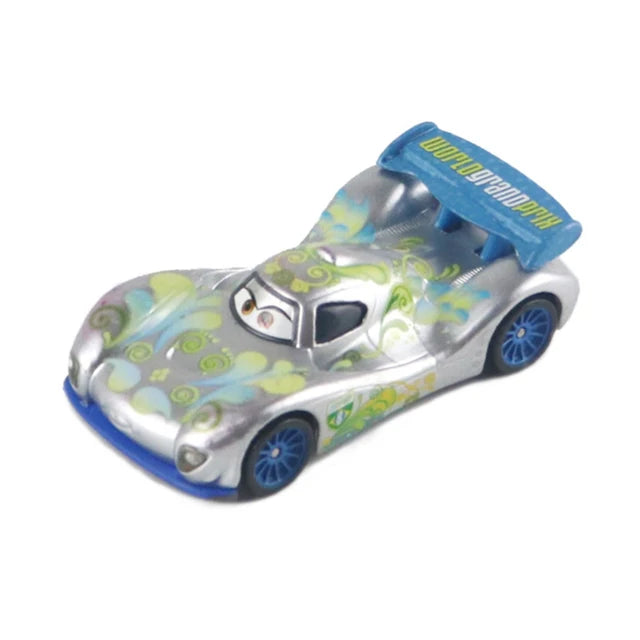 Disney Pixar Cars 2 3 Lightning McQueen Div Fritte Frank Mater Chick Hicks 1:55 Diecast Vehicle Metal Toy Car Kid Birthday Gift