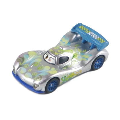 Disney Pixar Cars 2 3 Lightning McQueen Div Fritte Frank Mater Chick Hicks 1:55 Diecast Vehicle Metal Toy Car Kid Birthday Gift