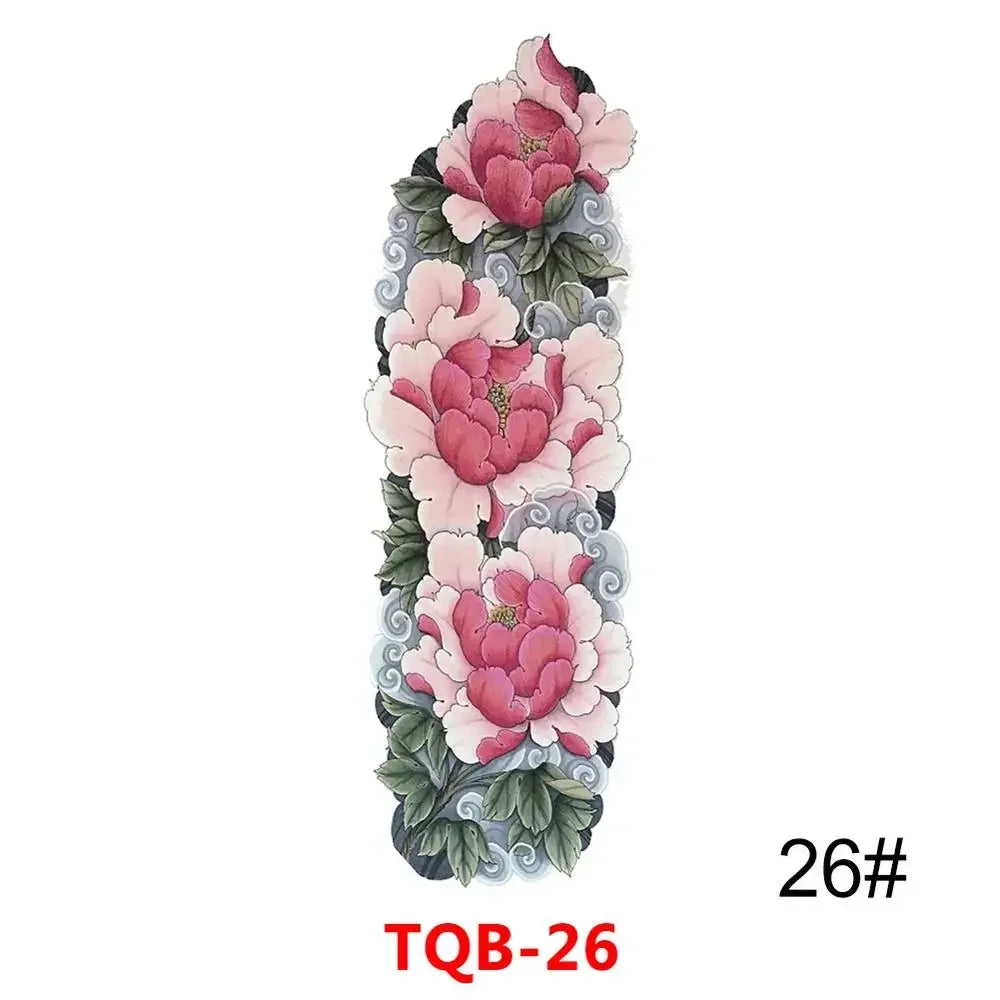 16 Designs Full Arm Temporary Tattoo Sleeve Waterproof Tattoos For Cool Men Women Tattoos Stickers On The Body Art #272596.