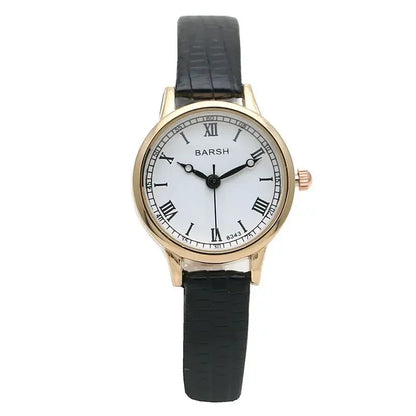 Simple Women Watches Luxury Design Leather Watch Ladies Quartz Wristwatch Womens Small Round Dial Clock Reloj Mujer.