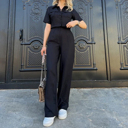 Y2k Crop Tank Top & Wide Leg Pants Set Vest Green 2024 Matching Sets Summer Vintage Boho High Waist Loose Work Suit Streetwear.