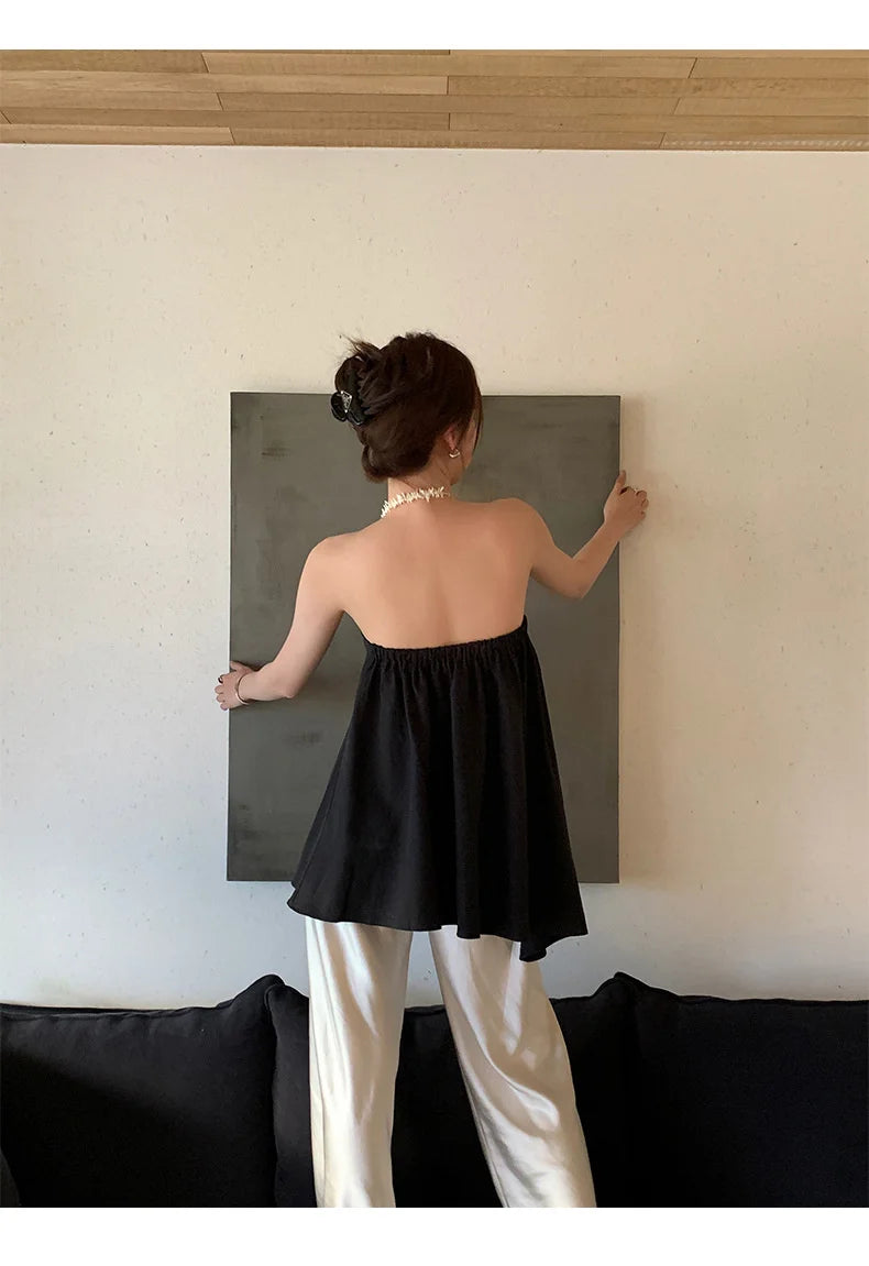 Satin Wide Leg Pants Long Floor Casual Pants Women's Summer.