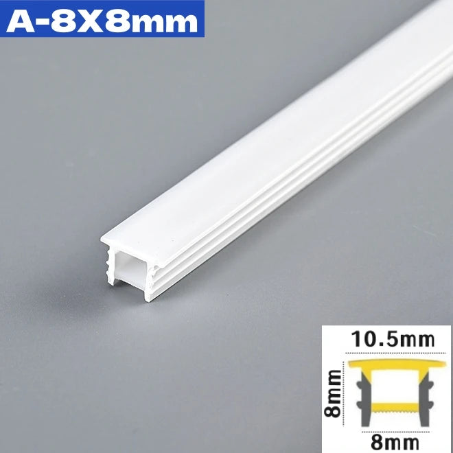 1M-10M Rimless LED Neon Rope Lamp Silicone Tube Diffuser Channel For WS2811 WS2812B Recessed Outdoor Ribbon Flexible Strip Light