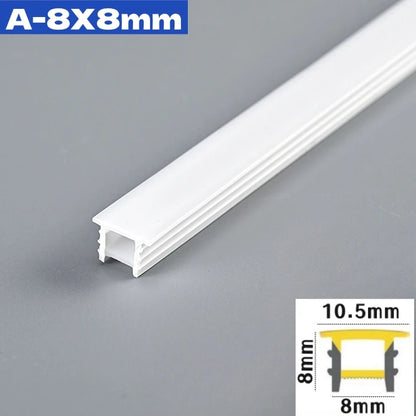 1M-10M Rimless LED Neon Rope Lamp Silicone Tube Diffuser Channel For WS2811 WS2812B Recessed Outdoor Ribbon Flexible Strip Light