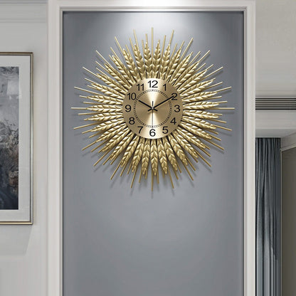 Weizen ohren uhren, Wohnzimmer wanduhren, die Ernte Wohlstand Gesundheit Glück Einheit Freundschaft Vitalität Hoffnung symbolisieren