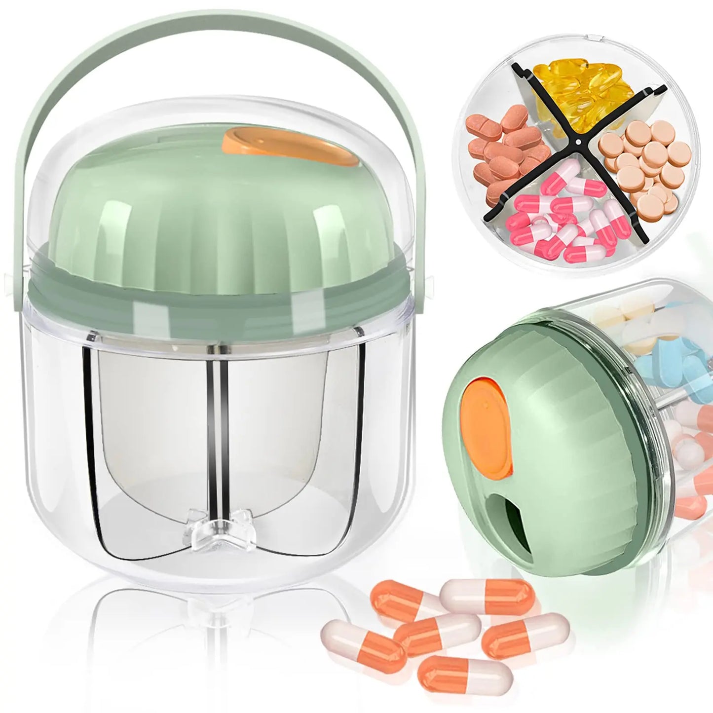 KITCHJOY 3in1 Stainless Steel Pressure Cooker 6L 8L 10L 12L Pressure Canner Induction Compatible Glass Lid Steamer Rack Included