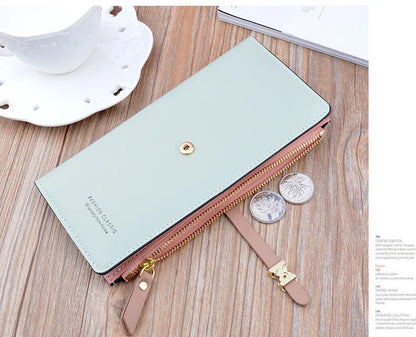 New Trends Wallets Women Luxury Brand Design Long Wallet Zipper Purses Female Short Coin Purse Credit Card Holder.