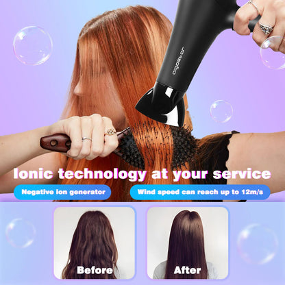 Aigostar Monique 32HIE Professional 2400W Ionic Hair Dryer with 2 Speeds and 3 Temperature Settings - Cold Air Button.Overheat P