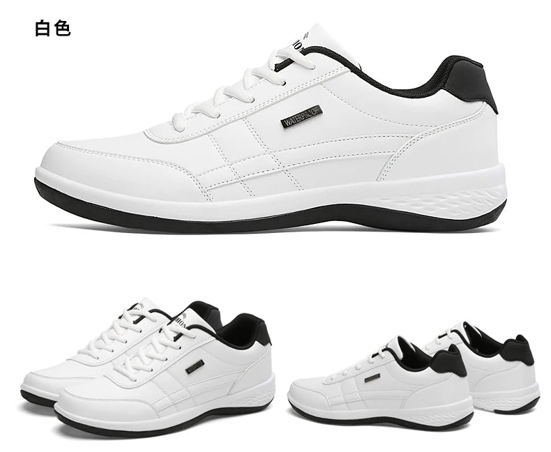 Pu Leder Männer Schuhe Turnschuhe Trend Casual Atmungsaktive Freizeit Männlichen Turnschuhe Nicht-Slip Schuhe Vulkanisierte Schuhe Tenis Masculino