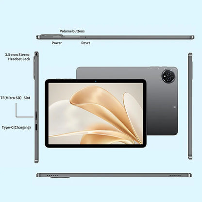 BMAX I10 Plus Android 15 10.1" HD Screen 4GB+8GB Expansion 128GB Storage UNISOC T606 ARM Mail G57  Dual Band Wi-Fi Tablet.