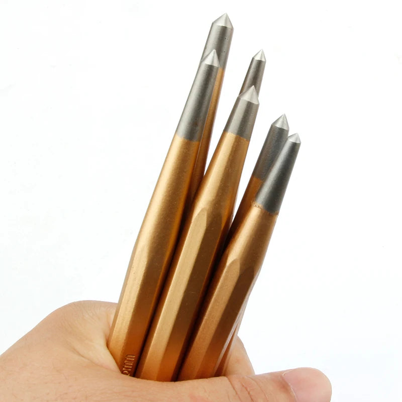 1 Stücke Crv Hohe Härte Mitte Pin Punch Metall Edelstahl Holz Einkerbung Mark Holzbearbeitung Werkzeug Bit 4 5 6mm