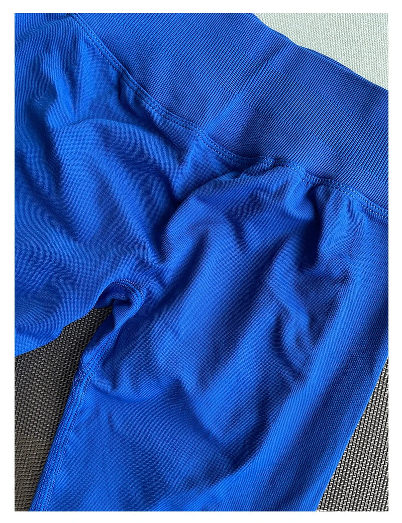 TKITK Leggings Women Seamless Sports Yoga Pants Low Ribbed Band Gym clothes Fitness Workout wear Scrunch Bum Tights.