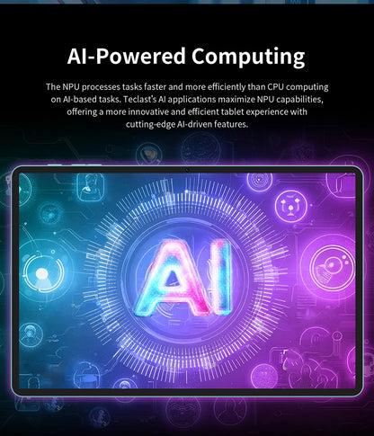【New】 Android 15 Tablet Teclast P50AI 11 inch Screen 90Hz AllWinner A733-AI Octa-Core (6GB + 10GB )Max.16GBGB RAM 128GB LPDDR5 Wifi-6 7000mAh AI Tablet PC.