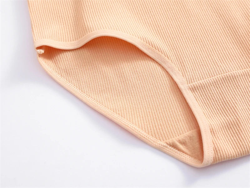 3Pcs Plus Size Cotton Underwear Sexy Striped Mid Waist Panties Breathable Stretch Belt Briefs Female Comfort Lingerie Shorts New