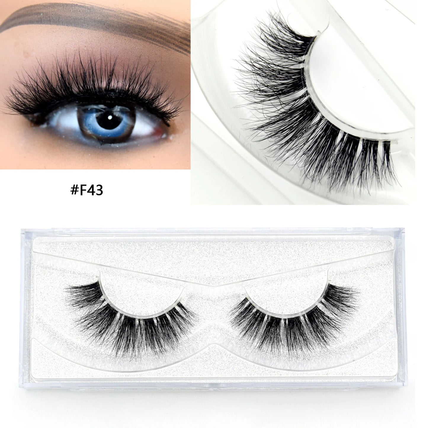 Visofree Eyelashes 3D Mink Lashes High Volume Handmade Mink False Eyelashes Thick Full Strip Lashes Cruelty Free cilios posticos