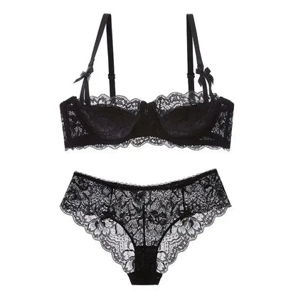 BANERDANI Light Luxury French Pure Desire Triangle Cup Breathable New Spring/summer Breathable Sexy Lace Not Empty Cup Bra Cover.