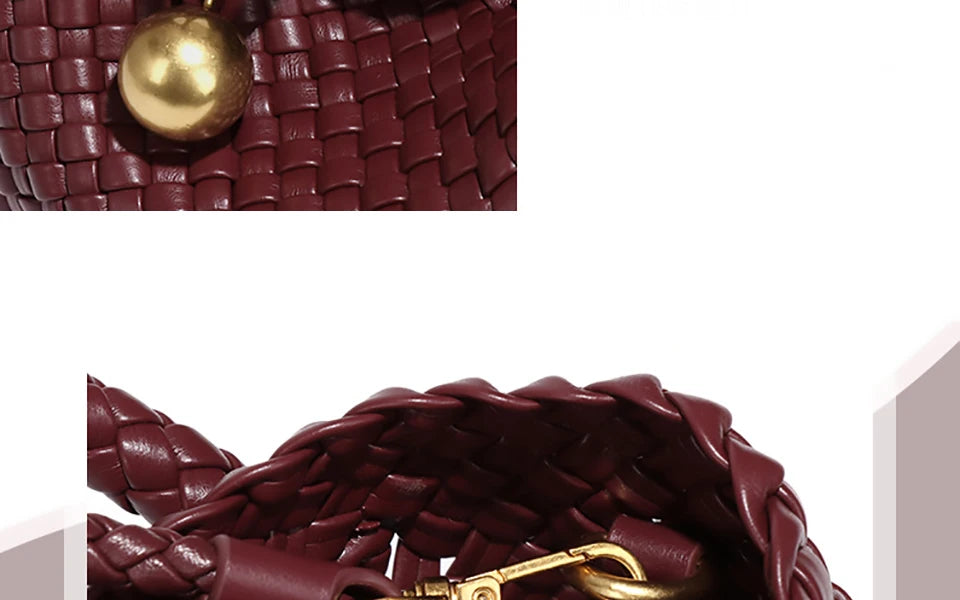 Woven Shoulder Bag for Women Crossbody Tote Bag for Women Small Handbag Vegan Leather Purse Tote Handbag Hobo Bag.