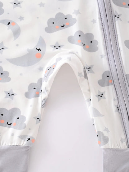 Neugeborenes Baby-Body mit Reißverschluss für alle Jahreszeiten, Jungen, langärmelig, Strampler, Kleidung, Mädchen, Rundhals-Body, 0–1–3–6 Monate.