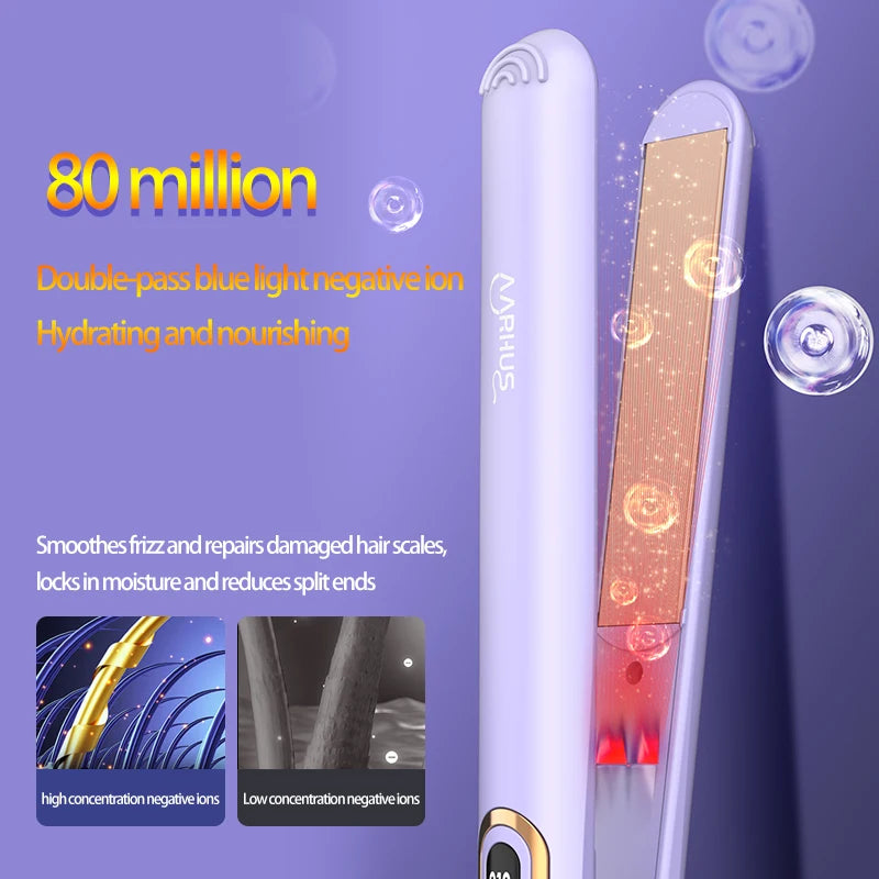 Women's Electric Hairbrush For Xiaomi Straight Hair Curly Hair 2 in 1 Negative Ion Hair Care 10 Seconds Quick Heating Hairbrush.