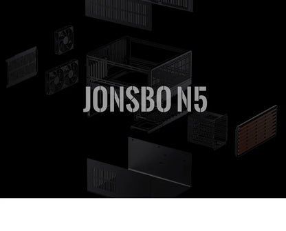 Jonsbo N5 NAS Computer Chassis ITX/M-ATX/ATX/E-ATX PC Case 12+4 Hard Disk Space ATX Power Supply With Fan Aluminum Desktop Case