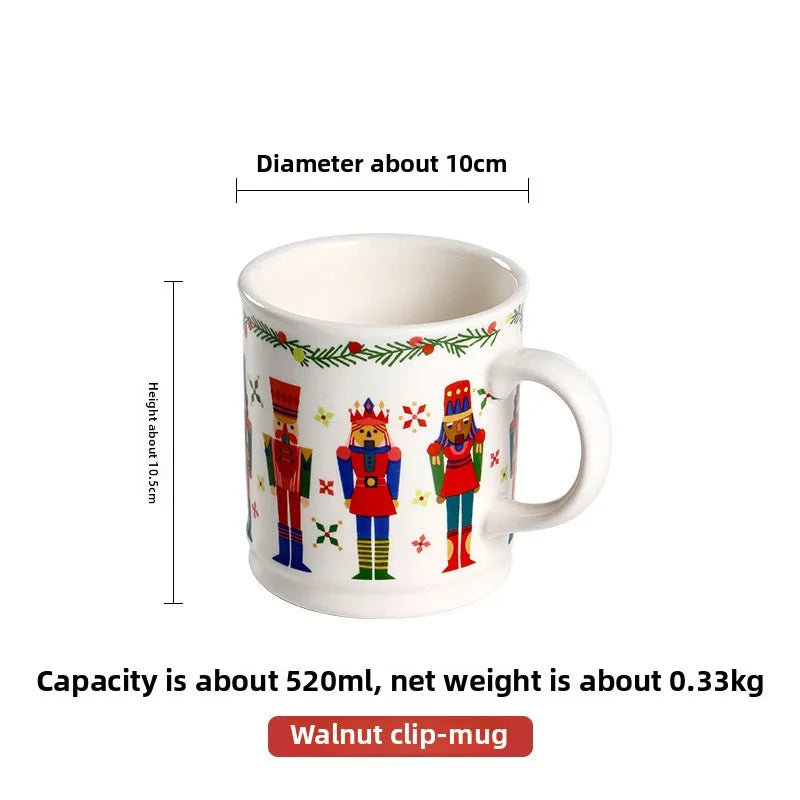 Goblin Series Ceramic Plate Large Dinner Plate Rectangle Tray Christmas Tableware Underglaze.