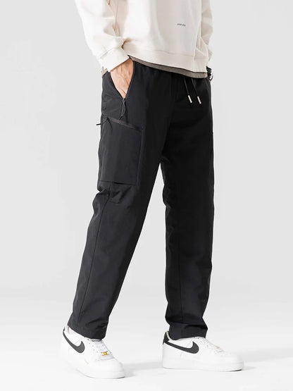 Winter Down Pants Men 90% White Duck Down Padded Warm Pants Outdoor Waterproof Windproof Casual Straight Thermal Puffer Trousers.