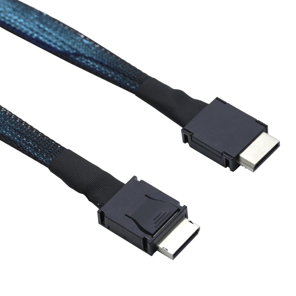 PCIE Oculink SFF 8611 4I To MINI SAS SFF-8611 4I Server Super Speed Cable Data Extension Cable Male To Male Data Transfer Line.