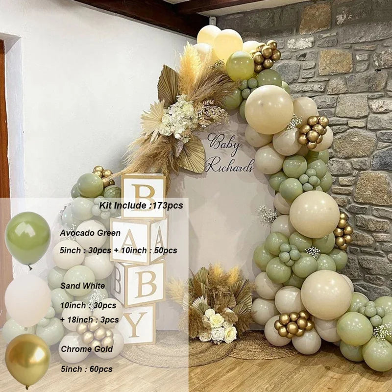 Kaffeebraun Beige Ballon Girlande Bogen Kit Oh Babyparty Dekoration Rustikale Hochzeit Kindergeburtstag Party Taufe Taufe